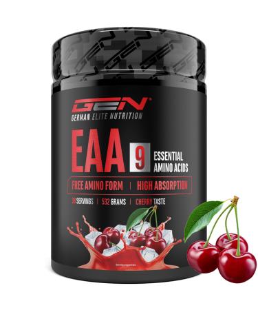 GEN GERMAN ELITE NUTRITION EAA powder 532g (38 servings) - The 9 essential amino acids incl. histidine & BCAA - Human Code formula - Very good solubilit