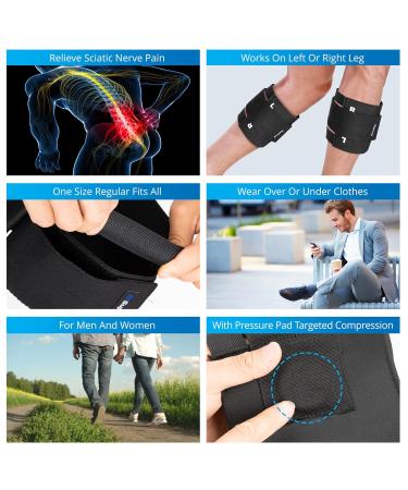 Suptrust Sciatica Pain Relief Device for 14-19 Inch Calves | ReActive+ Brace with Pressure Pad for Maximum Sciatica Pain Relief - Buy Online on GoSupps.com