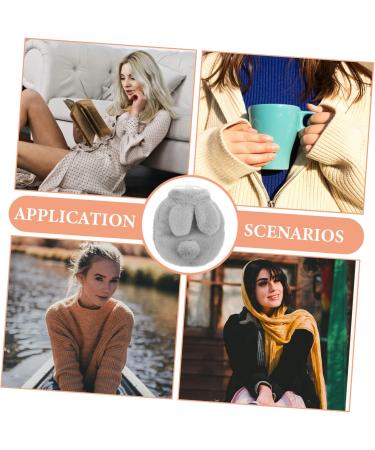 Menstrual Relief Bag Portable Hand Warmers Hand Warm Pouch Plush Toys Warm Water Bag Outdoor Hand Warmer Detachable Hot Water Bag Outdoor Hot Water Pouch With Cover Grey 18x14x4cm - Buy Online on GoSupps.com