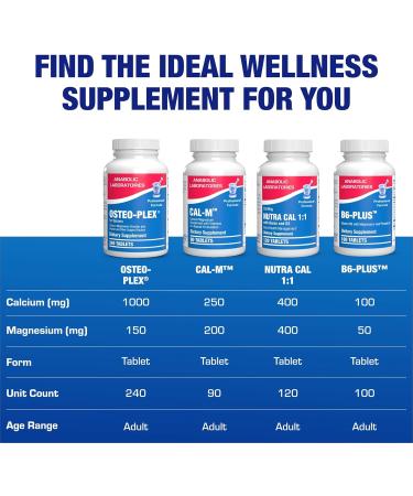 Osteo-Plex Bone Health Supplement for Women - Clinical Formula Bone Strength Supplement with Magnesium Calcium Vitamin D3 & Trace Minerals Complex - Easy to Swallow Gentle Tablets - 240 Count 240 Count (Pack of 1) - Buy Online on GoSupps.com