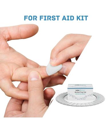 100 Sterile Alcohol Prep Pads | Antiseptic, Latex-Free, Individually Wrapped | Thick 2-Ply Swabs for Excellent Cleansing Action - Buy Online on GoSupps.com