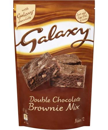 Galaxy Double Chocolate Brownie Mix - 5 x 360g (Makes 60 Brownies) | Decadent Treat for Chocolate Lovers - Buy Online on GoSupps.com