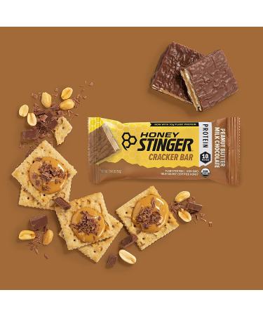 Honey Stinger Protein Cracker Bar | Peanut Butter Milk Chocolate | Sports Nutrition Snack for Exercise, Endurance & Performance | 12 Bars - Buy Online on GoSupps.com