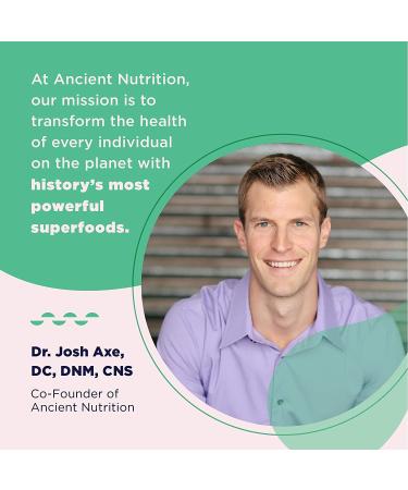 Organic Plant Protein + Vegan Vanilla Protein Powder by Dr. Josh Axe - 11.5 oz (12 servings) | Dairy-Free, Gluten-Free, Non-GMO, Paleo Friendly, No Sugar Added - Buy Online on GoSupps.com