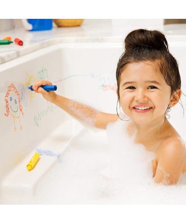 Colorful Munchkin Bath Crayons - Set of 5 Mess-Free Shower Toys for Creative Toddler Art on Tiles & Porcelain - Washable Kids Bath Toy - Buy Online on GoSupps.com