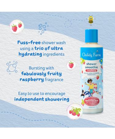 Childs Farm Shower Smoothie Raspberry Body Wash 250ml | Ultra Hydrating | 12-Hour Moisturisation - Buy Online on GoSupps.com