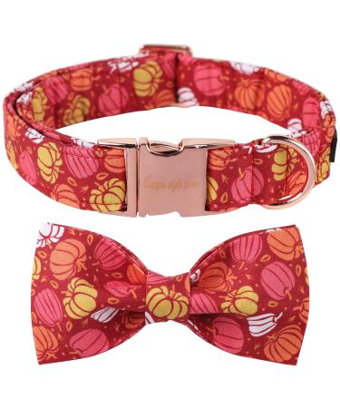 Unique Style Paws Halloween dog collar pumpkin dog collar adjustable comfortable cotton fly collar for young girls Dogs fly collar with metal buckle m neck 34.3-55.9 c pumpkin - Buy Online on GoSupps.com