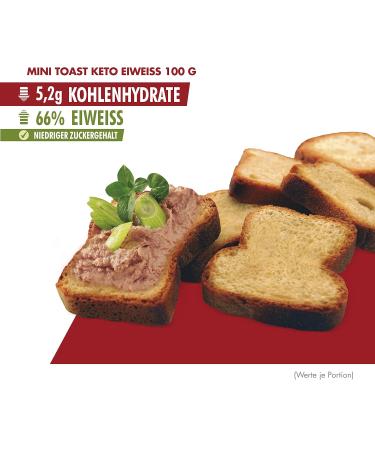 Bestdiet Keto Protein Mini Toast - High Protein Snack - 3x100g Pack | Low Carb Diet-essential - Buy Online on GoSupps.com