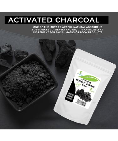 Activated Carbon Powder - 25/50g - Use in Masks Body Wraps Scrubs Exfoliating Formulations Soap Dye Makeup Formulations as Mascara (50 Gr) - Buy Online on GoSupps.com