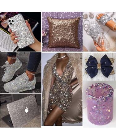 Surepromise 45 Colors Eyeshadow & Nail Art Glitter Powder Set - 45 Piece Mix Colors Pigment Collection - Buy Online on GoSupps.com