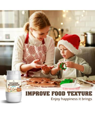 Potassium Bicarbonate 10oz - 100% Pure Potassium Bicarbonate Powder for Plants Cakes Wine Making Leavening - Food Grade Potassium Bicarbonate Powder Leavening Agent for Baking Cookies Snacks - Buy Online on GoSupps.com