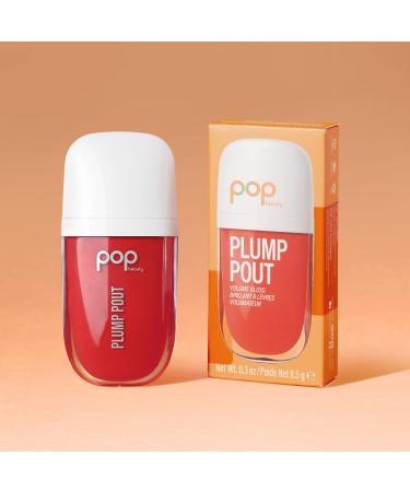 POP Beauty Plump Pout Watermelon Wow | Plumping Lip Oil  Hydrating Lip Gloss  Long Lasting Nourishing Lip Glow Oil Non-sticky