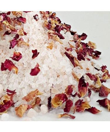 Lyvwell Rose Petals Sea Salt Bath: Aromatherapy Spa Soak for Relaxation and Self-Care - Buy Online on GoSupps.com