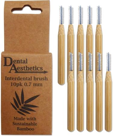 Eco-Friendly Bamboo Interdental Brushes - Pack of 10 (04mm 0.5mm 0.6mm 0.7mm) | Sustainable Dental Care - Buy Online on GoSupps.com