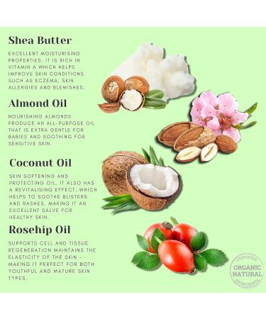 Organic Baby Soap with Shea Butter, Jojoba & Almond Oils - 100g - Buy Online on GoSupps.com