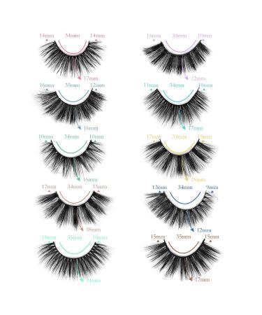 Wholesale Faux Mink Eyelashes - 10 Styles, 60 Pairs, 3D Lashes in Portable Boxes - Buy Online on GoSupps.com