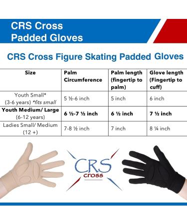 Padded Skating Gloves for Youth - Warm Protection for Ice Skating, Figure Skating, Dance & Roller Skating - Tan - Medium/Large - Buy Online on GoSupps.com