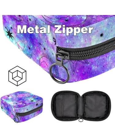 Astrological Galaxy Menstruation Pad Zipper Bag | Women's Napkin & Tampon Organizer | Stylish Collectible for Girls - Buy Online on GoSupps.com