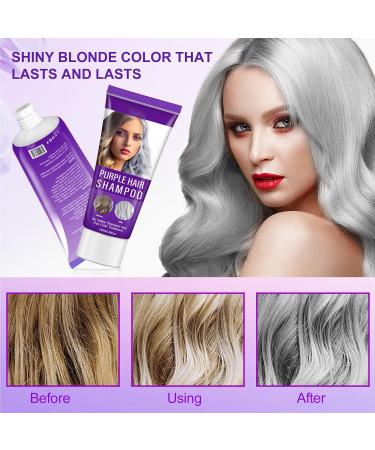 GNAUMORE Purple Toning Shampoo Anti-Yellowing Shampoo for Blonde Hair Anti-Yellowing Shampoo for Bleached Hair Professional Anti-Yellowing Hair Shampoo Hair Growth Serum - Buy Online on GoSupps.com