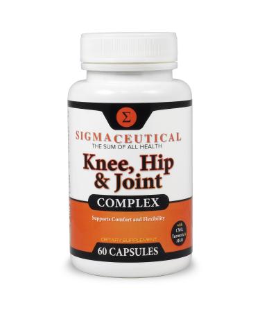 Advanced Joint Support for Knees & Hips w/Hyaluronic Acid Turmeric Curcumin MSM Pain Capsules (Non-GMO)
