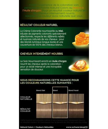 Schwarzkopf - Natural Colors Palette - Permanent Hair Color - Blonde 7.0 - Set of 2 - Buy Online on GoSupps.com
