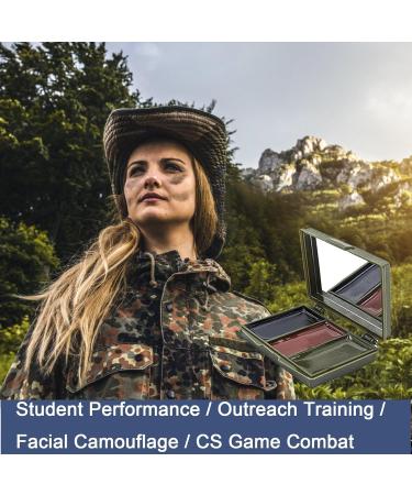  Rostblant 3-Piece Kit: Camouflage Face Stick Chameleon Cream Chameleon Camouflage Military Camouflage Makeup Pen Body Camouflage Black Brown Green - Buy Online on GoSupps.com