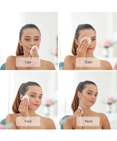 Reusable Bamboo Makeup Remover Pads | Eco-Friendly & Organic Cotton Rounds | 15 Count with Laundry Bag | Gentle Facial Cleansing Wipes for All Skin Types - Buy Online on GoSupps.com