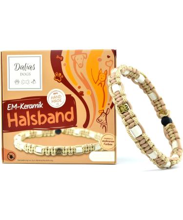 Custom EM Ceramic Collar for Dogs & Cats - Original US Paracord Under 20 cm Beige - Buy Online on GoSupps.com