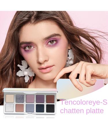 Byuexhp Eyeshadow Palette 10 Color Smooth Wearable Beauty Cosmetics Shimmering Eyeshadow Palette for Women Girls Girlfriend Mother BD301 - Buy Online on GoSupps.com