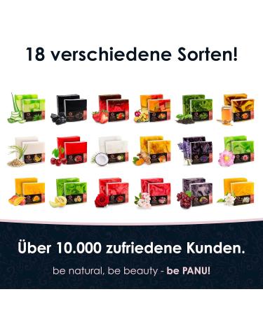 Panu Soap Turmeric - Vegan Natural Shower Soap Bar for All Skin Types | 110g Premium Solid Shampoo & Shower Gel - Buy Online on GoSupps.com