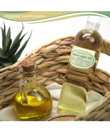 Dr Adorable 12 oz Wheat Germ Oil - 100% Pure Natural Organic Cold Pressed - International Shipping Available - Buy Online on GoSupps.com
