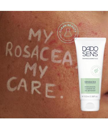  Dado Sens DADO SENS SENSACEA Cleansing Gel (100 ml) + free SOS acute cream in a sachet | Gentle facial cleansing | Moisturizing and soothing for rosacea | Reduces redness and couperose - Buy Online on GoSupps.com