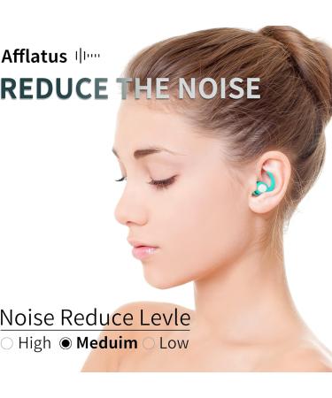 Afflatus Noise Cancelling Ear Plugs for Sleep - 2 Pairs (S+L) in Gift Box | Reusable Comfortable Earplugs for Sleeping, Snoring, Noise Reduction - Transparent - Buy Online on GoSupps.com