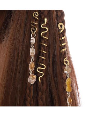 FRDTLUTHW Tassels Hair Jewelry for Braids - 21pcs Gold Hair Cuffs for Women and Girls - Buy Online on GoSupps.com