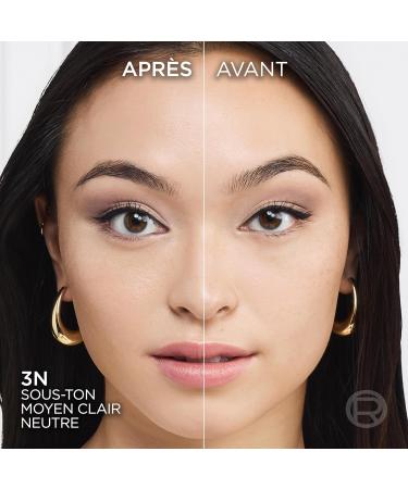  L'Oreal Paris L'Or al Paris True Match Foundation - 3N - Natural Coverage Foundation with Hyaluronic Acid and SPF 16 - 30 ml - Vegan - Buy Online on GoSupps.com