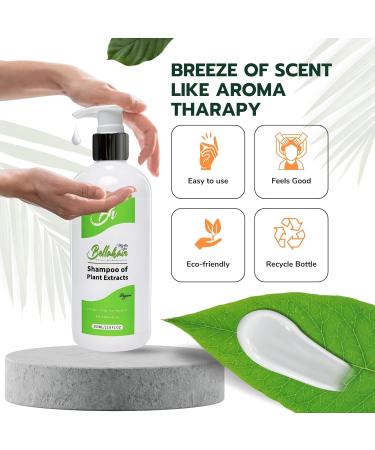 Bellahair Moisturizing Shampoo - Sulfate Free Organic Color Safe for Dry Damaged Hair | Hydrate Volumize & Restore Shine - Buy Online on GoSupps.com