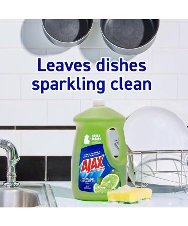 Ajax Ultra Liquid Dish Soap - Vinegar & Lime Scent - 90 oz Bottle (Pack of 2) | Sparkling Clean Dishes | International Shipping Available - Buy Online on GoSupps.com