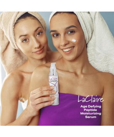 LaClaire Age-Defying Peptide Moisturizing Serum Retinol Night Treatment with Vitamin C & Aloe Vera Wrinkle-Reducing & Hydrating 1.7 oz - Buy Online on GoSupps.com
