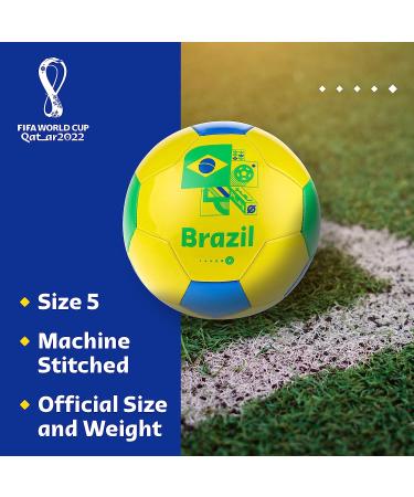 Capelli Sport FIFA World Cup Qatar 2022 Soccer Ball - Officially Licensed Brazil Size 5 - Buy Online on GoSupps.com
