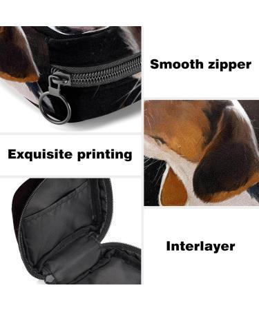Silence Dog Look Art Sanitary Napkin Bag | Portable Menstrual Cup Pocket with Zipper for Teen Girls & Women - Eco-Friendly & Stylish - Buy Online on GoSupps.com