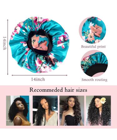 Silk Cap Satin Bonnet for Women - Set of 4 Hair Bonnets for Natural Hair - Buy Online on GoSupps.com