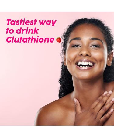 PLIX Glowy Skin 500mg Glutathione Supplement with Hyaluronic Acid Vitamin C E & Berries | 60 Effervescent Tablets Strawberry Flavor 60 Tablets (Pack of 4) - Buy Online on GoSupps.com