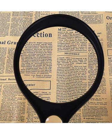 Lightweight Magnifying Glass Handheld Racket Type with Led Light 138Mm Large Mirror 3 Times Hd Magnifying Glass for Reading Watch Repair Lofty Ambition - Buy Online on GoSupps.com