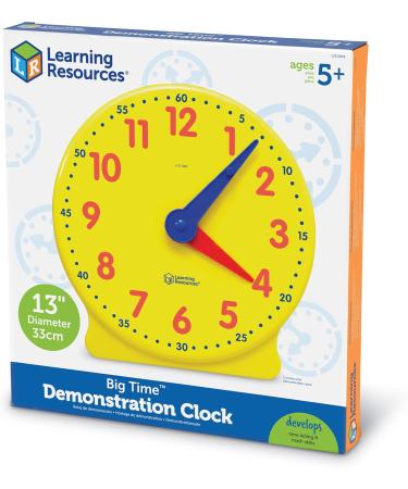 Buy Learning Resources Big Time Learning 12-Hour Learning Clock - Educational Toys for Kids - International Shipping Available - Buy Online on GoSupps.com