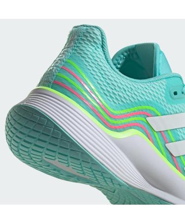 Buy adidas Women's Novaflight Volleyball Shoes - Low | Flash Aqua Ftwr White Lucid Lemon | International Shipping Available - Buy Online on GoSupps.com