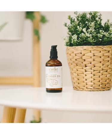 Loelle Ginger Oil - Organic Healing Massage Oil for Muscle Pain Relief (100ml) - Spicy & Stimulating Moisture Care - Buy Online on GoSupps.com