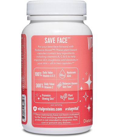 Vital Proteins Radiance Boost 60 Capsules - Natural Radiance & Skin Support - Buy Online on GoSupps.com