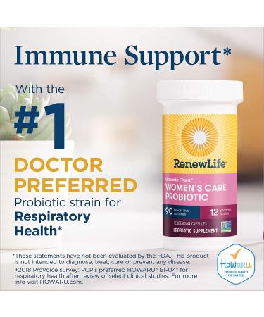 Renew Life Ultimate Flora Womenâ€™s Probiotic - 90 Billion Live Cultures, 30 Vegetarian Capsules - Buy Online on GoSupps.com