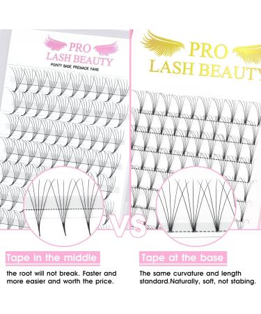 5D-D-0.10-15 Pointy Base Pre Made Fan Eyelash Extensions | 15mm C D Curl Russian Volume Lashes - Buy Online on GoSupps.com