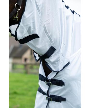 Buy HKM Fly Rug Lyon with Neck - 1200 White 155 cm | International Shipping Available - Buy Online on GoSupps.com